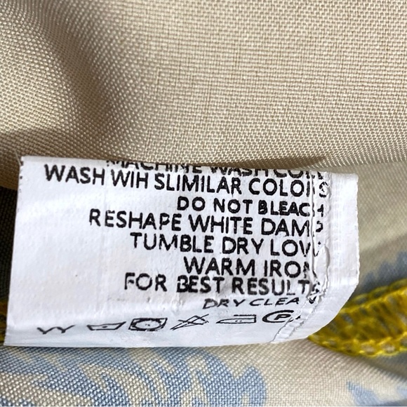 DESIGN IN ITALY silky feel Hawaiian tropic print short sleeve button up shirt 2X - Picture 8 of 8